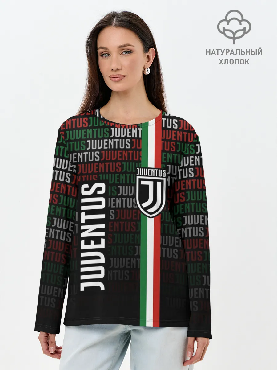 Лонгслив женский. Хлопок / JUVENTUS