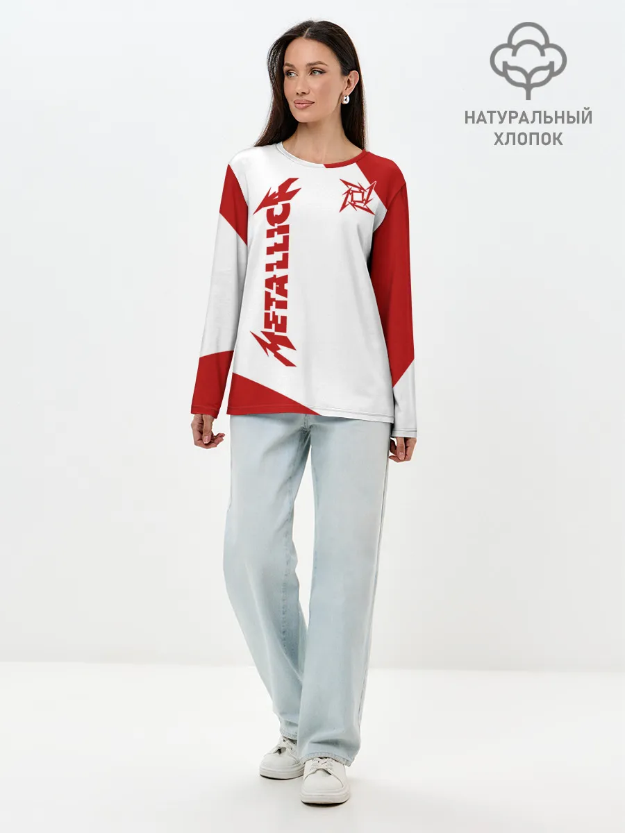 Лонгслив женский. Хлопок / Metallica