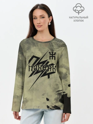 Лонгслив женский. Хлопок / Пикник
