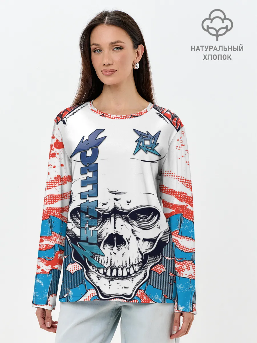 Лонгслив женский. Хлопок / METALLICA | МЕТАЛЛИКА