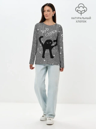 Лонгслив женский. Хлопок / ЪУЪ СЪУКА