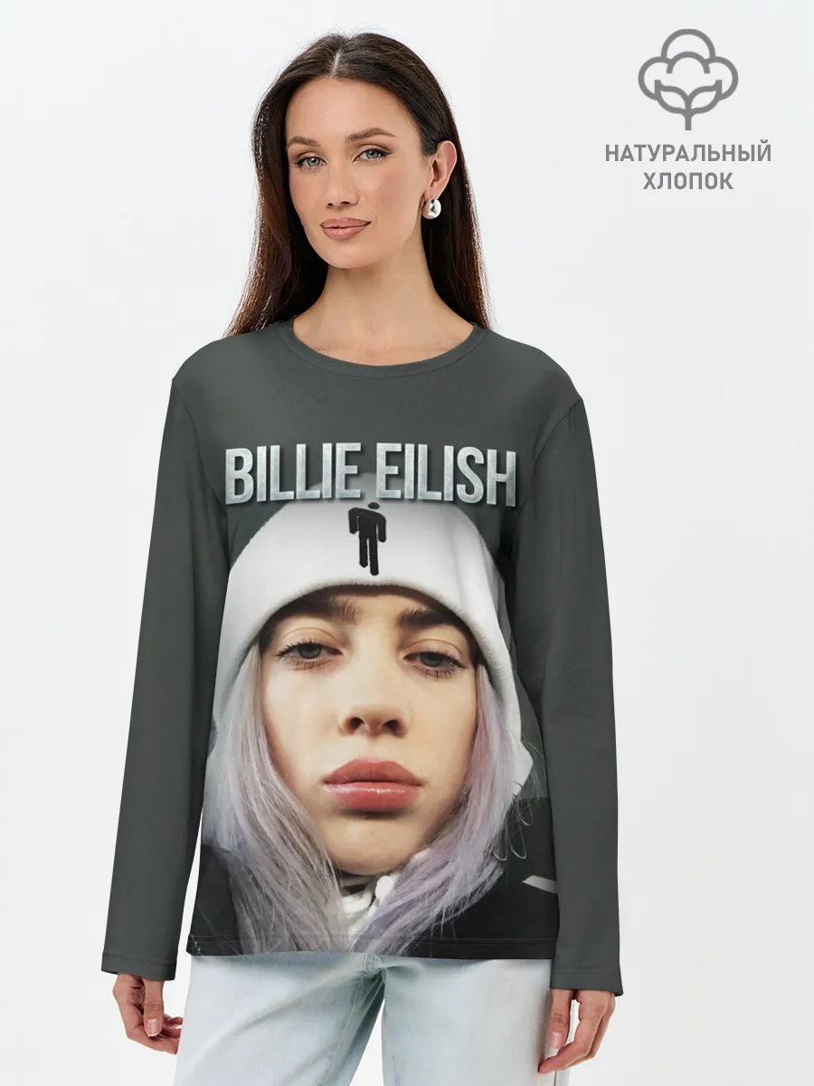 Лонгслив женский. Хлопок / BILLIE EILISH