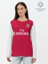 Лонгслив женский. Хлопок / Arsenal home 19-20