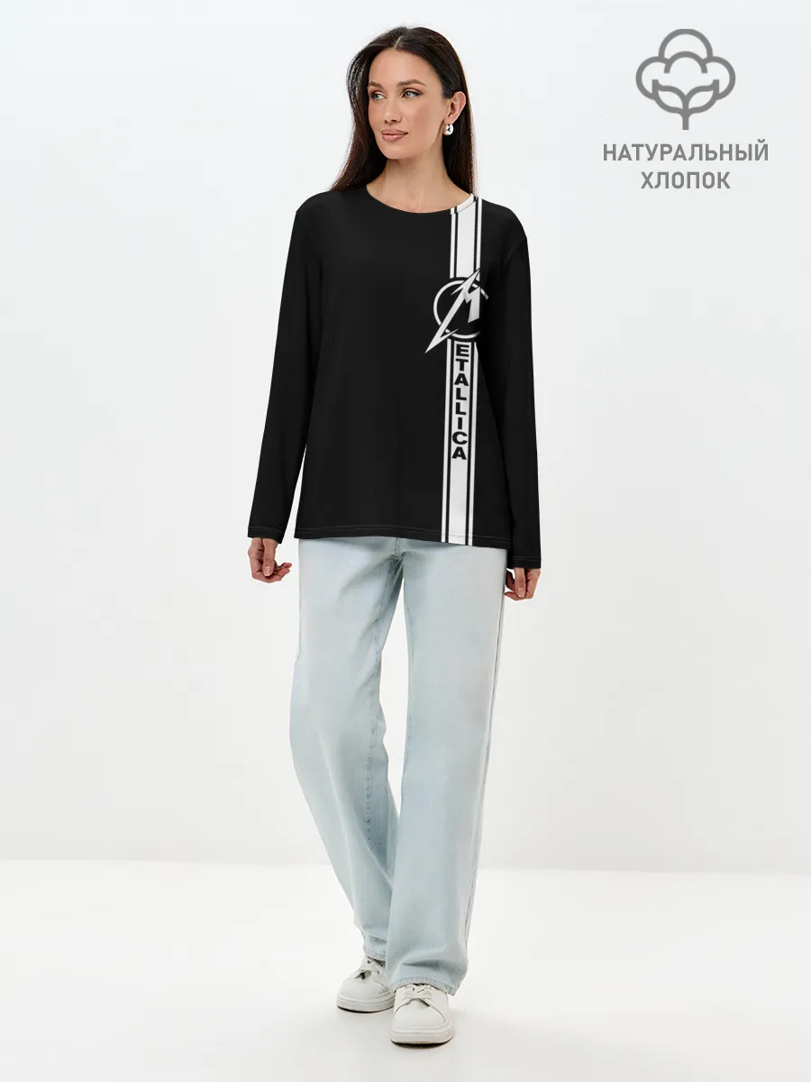 Лонгслив женский. Хлопок / Metallica