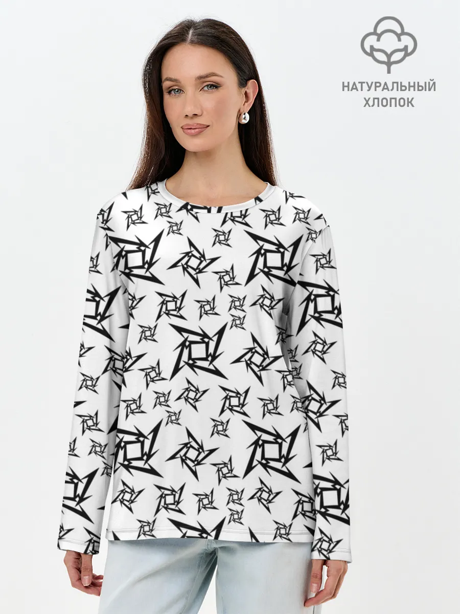 Лонгслив женский. Хлопок / METALLICA