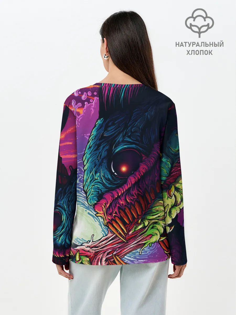 Лонгслив женский. Хлопок / CS:GO