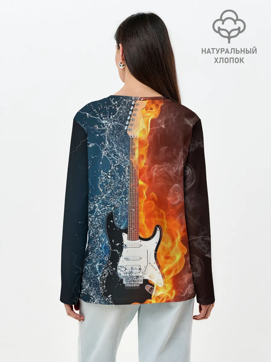 Лонгслив женский. Хлопок / Metallica