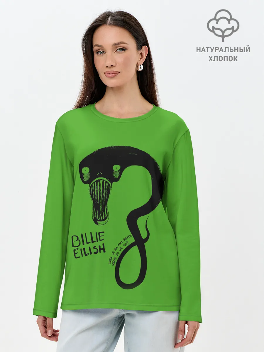 Лонгслив женский. Хлопок / BILLIE EILISH
