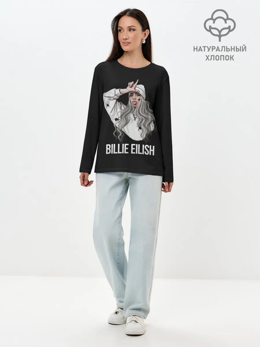 Лонгслив женский. Хлопок / BILLIE EILISH