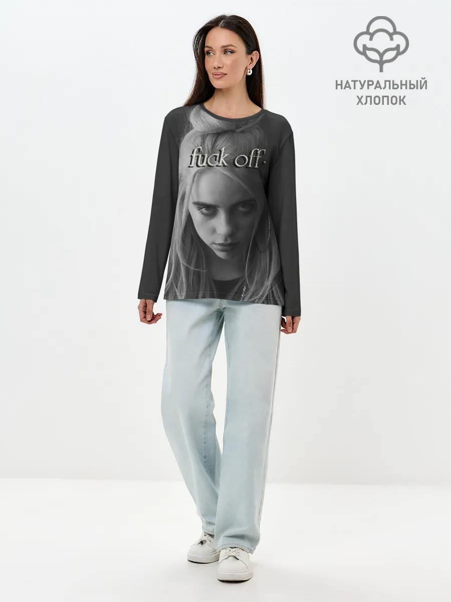 Лонгслив женский. Хлопок / BILLIE EILISH