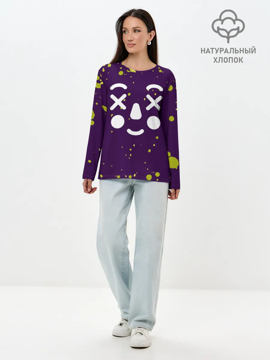 Лонгслив женский. Хлопок / GONE.Fludd