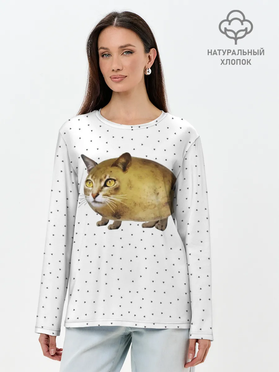 Лонгслив женский. Хлопок / ЧИЛИПИ*ДРИК