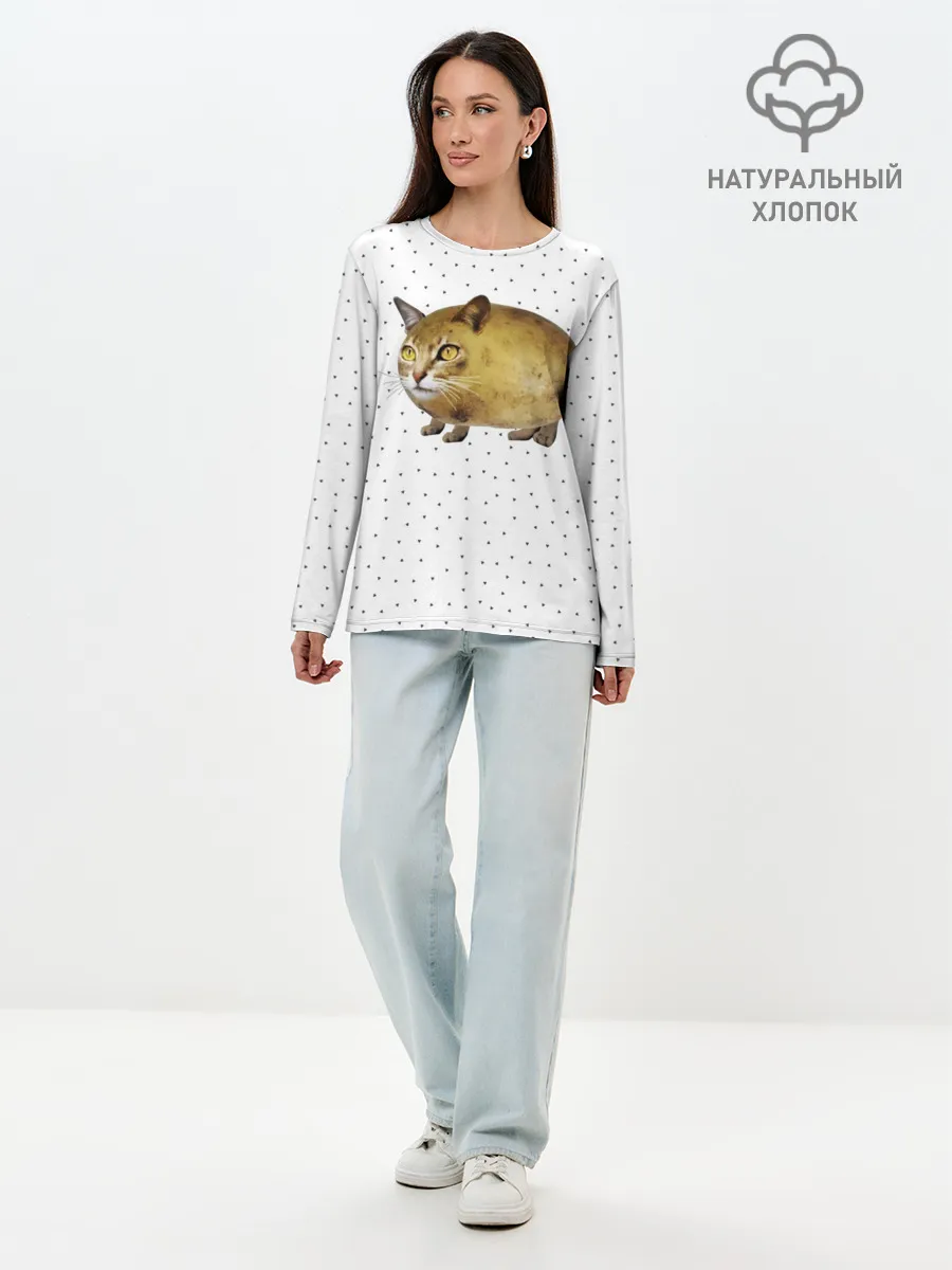 Лонгслив женский. Хлопок / ЧИЛИПИ*ДРИК