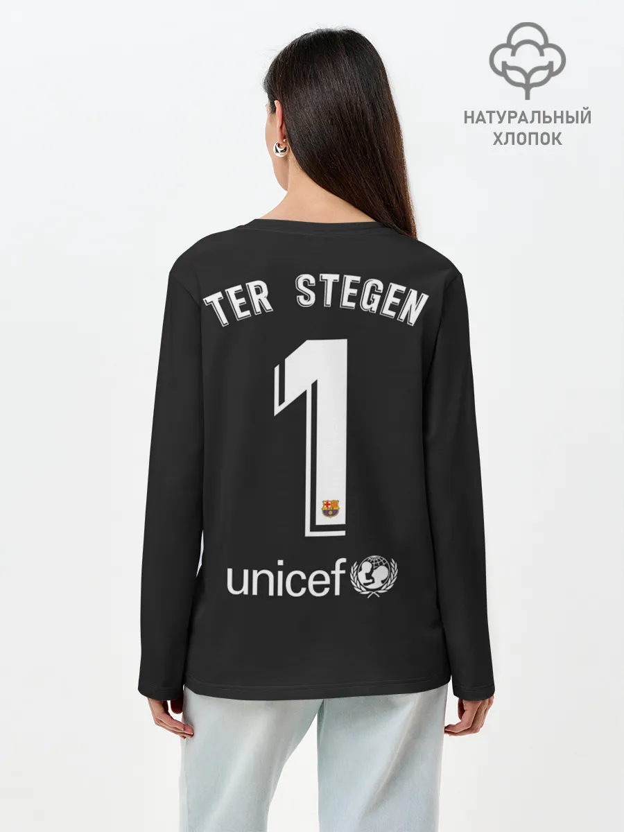 Лонгслив женский. Хлопок / Ter Stegen away gk 19-20
