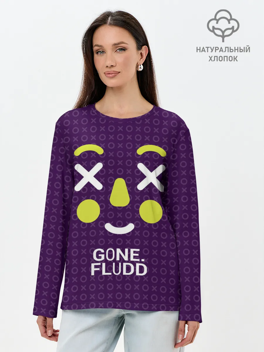Лонгслив женский. Хлопок / GONE.Fludd