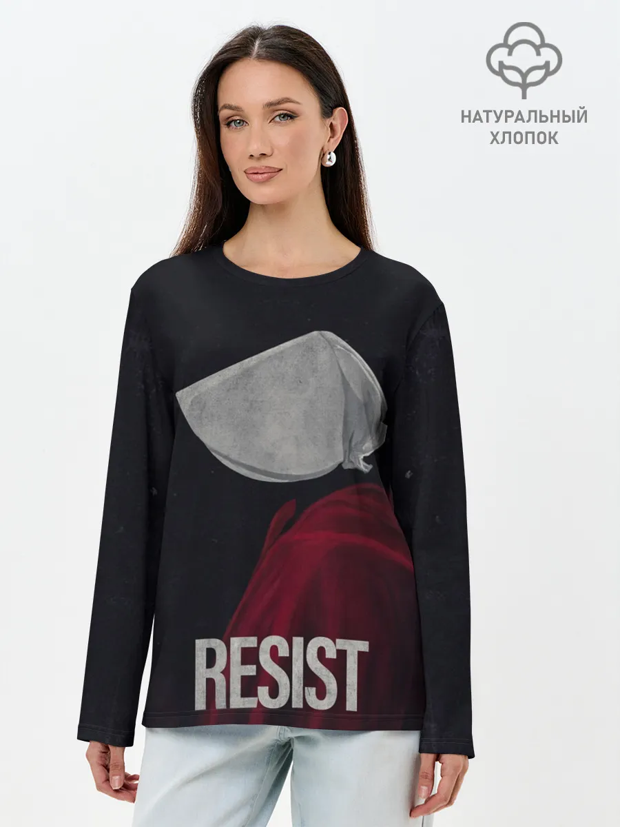 Лонгслив женский. Хлопок / Resist