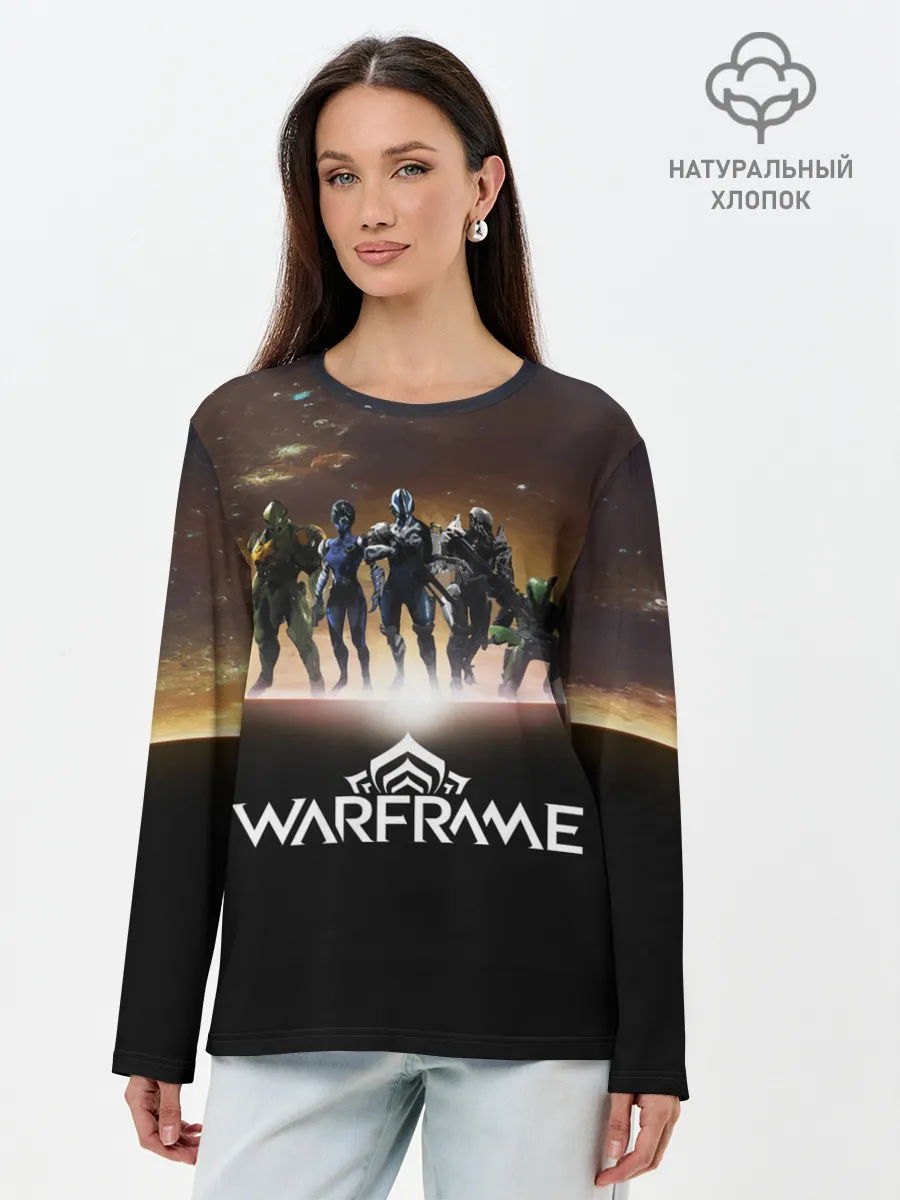 Лонгслив женский. Хлопок / WARFRAME Planet