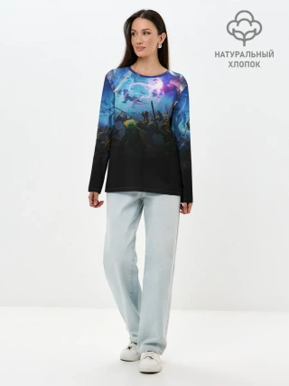 Лонгслив женский. Хлопок / WARHAMMER 40K