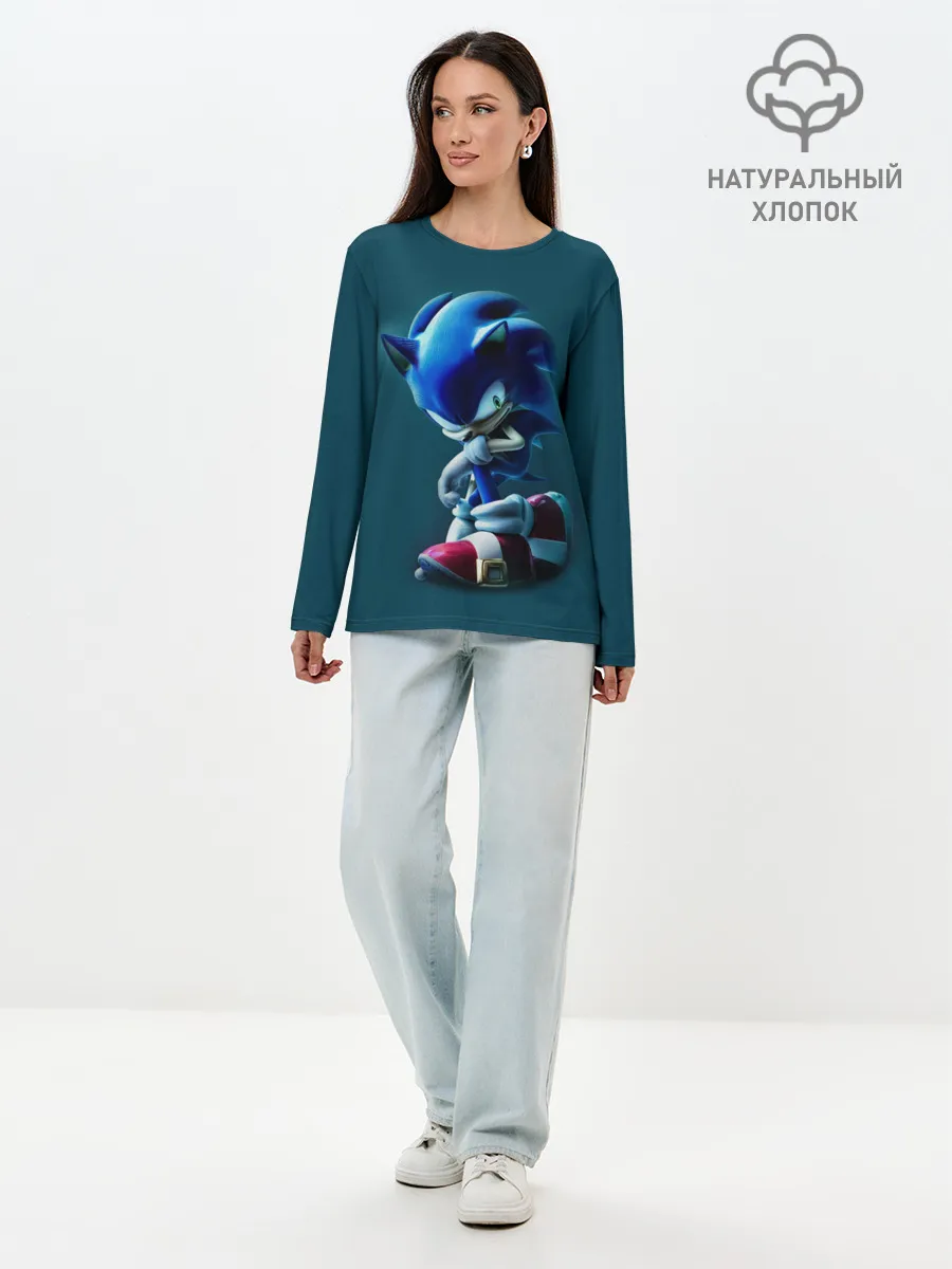 Лонгслив женский. Хлопок / Sonic