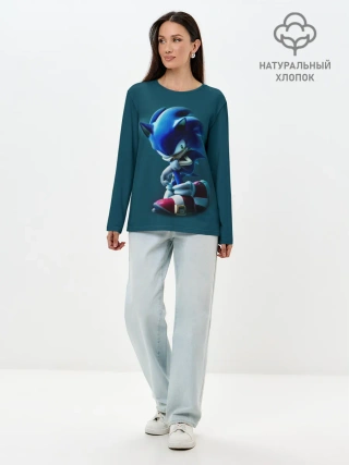 Лонгслив женский. Хлопок / Sonic