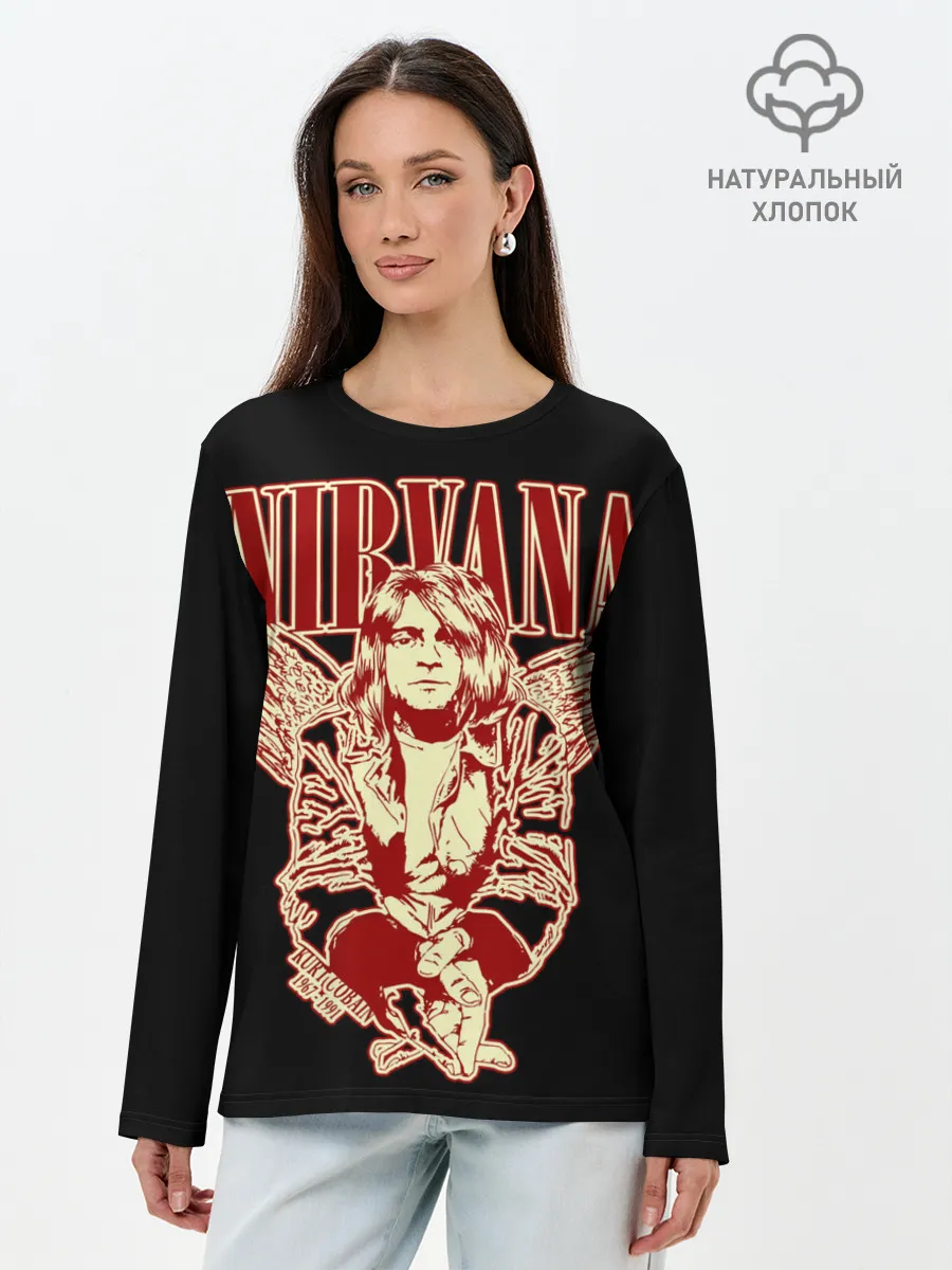 Лонгслив женский. Хлопок / Nirvana