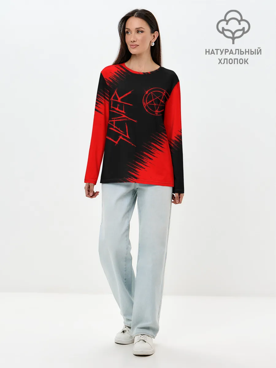 Лонгслив женский. Хлопок / SLAYER
