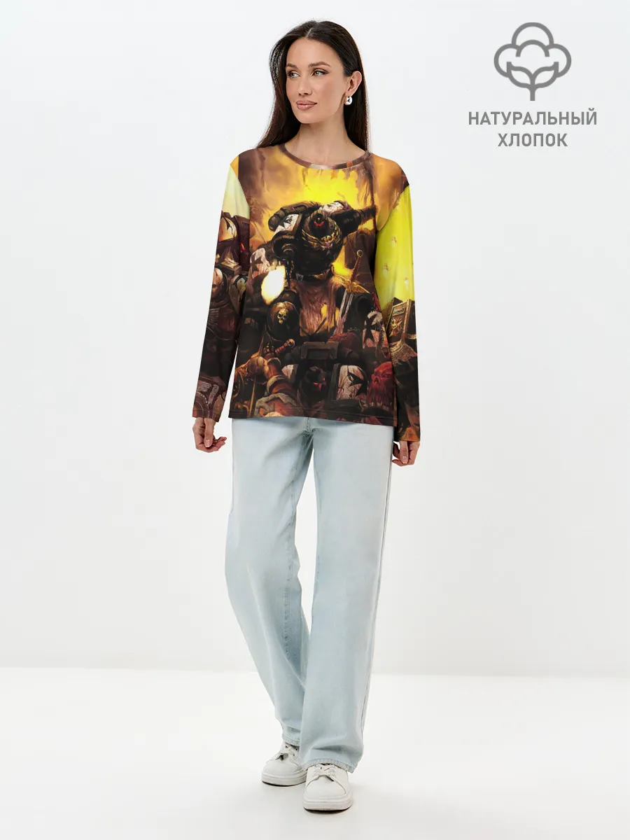 Лонгслив женский. Хлопок / WARHAMMER 40K