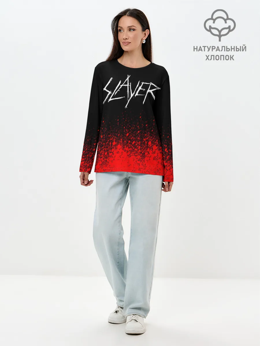 Лонгслив женский. Хлопок / SLAYER