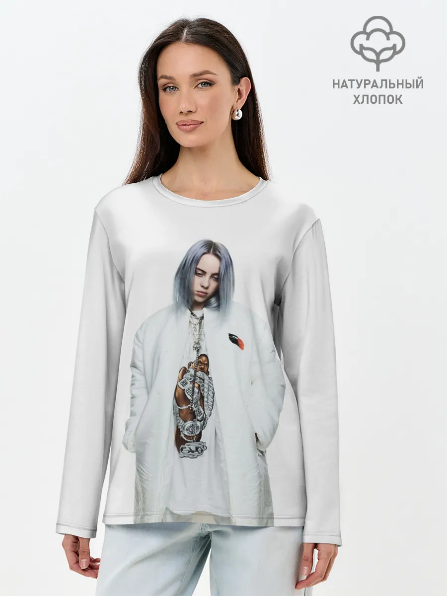 Лонгслив женский. Хлопок / BILLIE EILISH
