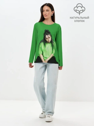 Лонгслив женский. Хлопок / BILLIE EILISH