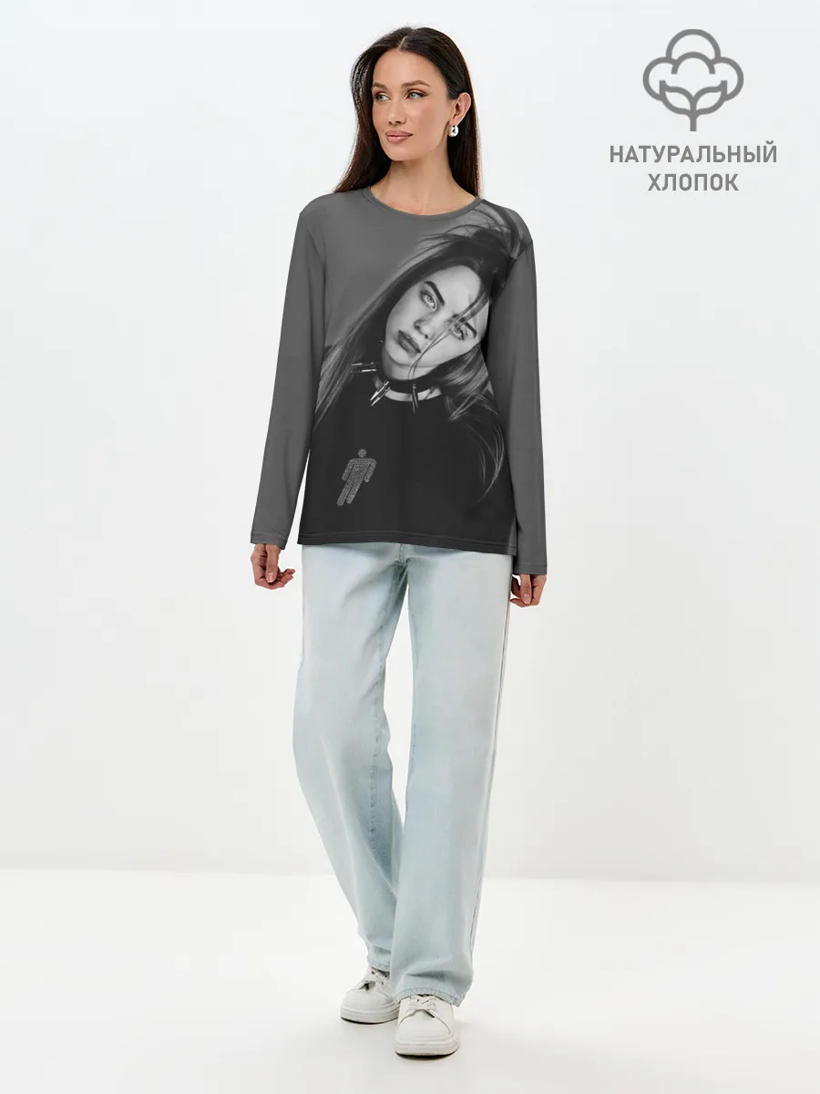 Лонгслив женский. Хлопок / BILLIE EILISH