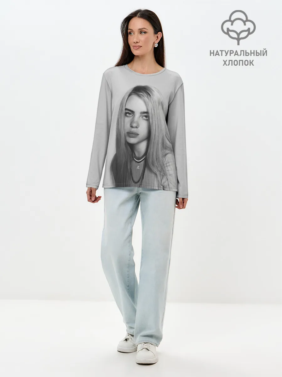 Лонгслив женский. Хлопок / BILLIE EILISH
