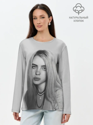 Лонгслив женский. Хлопок / BILLIE EILISH