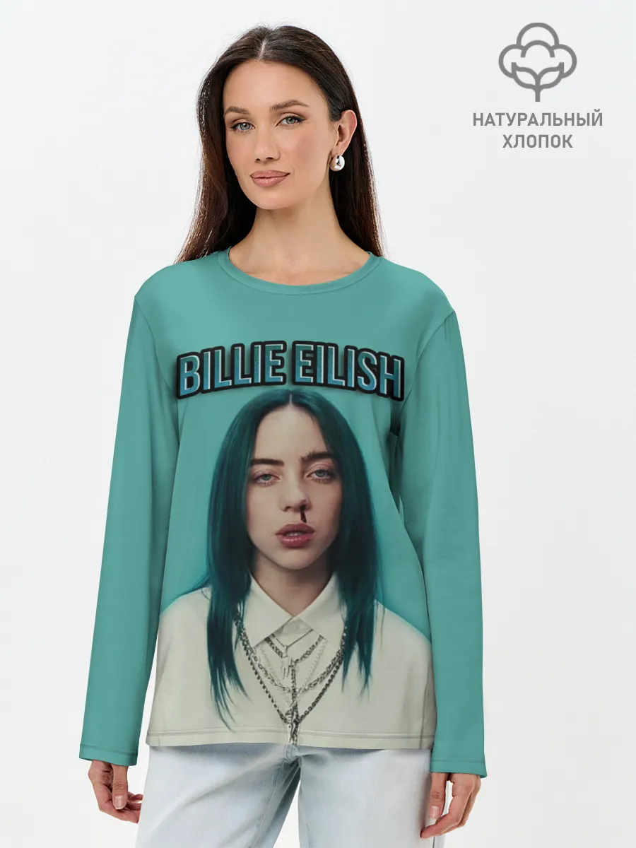 Лонгслив женский. Хлопок / BILLIE EILISH