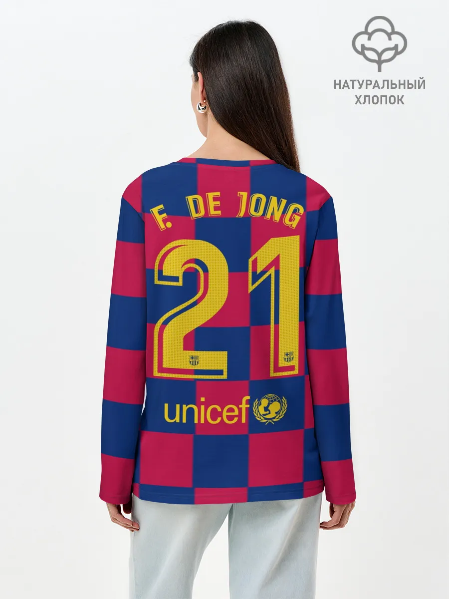 Лонгслив женский. Хлопок / Де Йонг домашняя 19-20