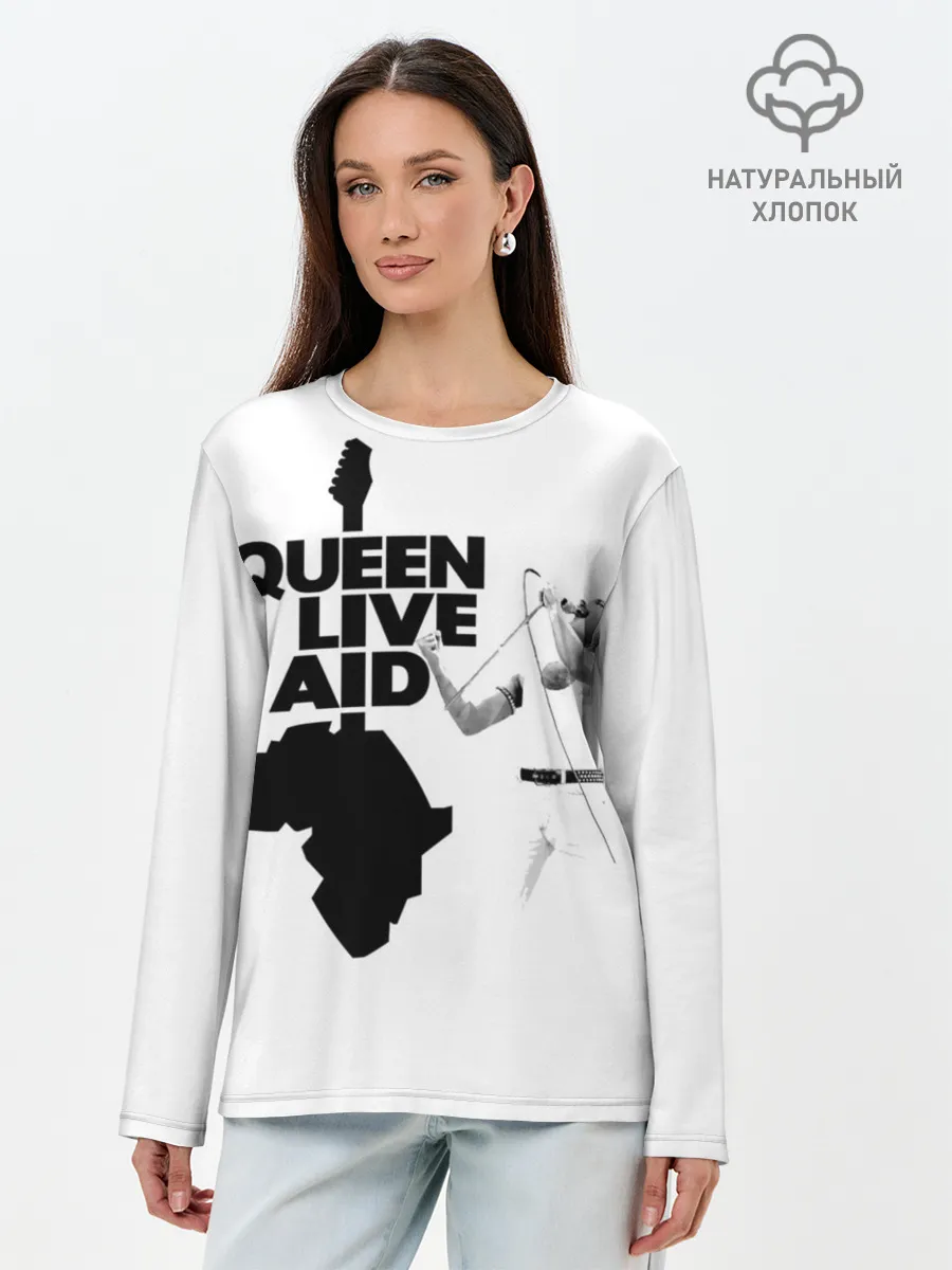 Лонгслив женский. Хлопок / Queen LIVE AID