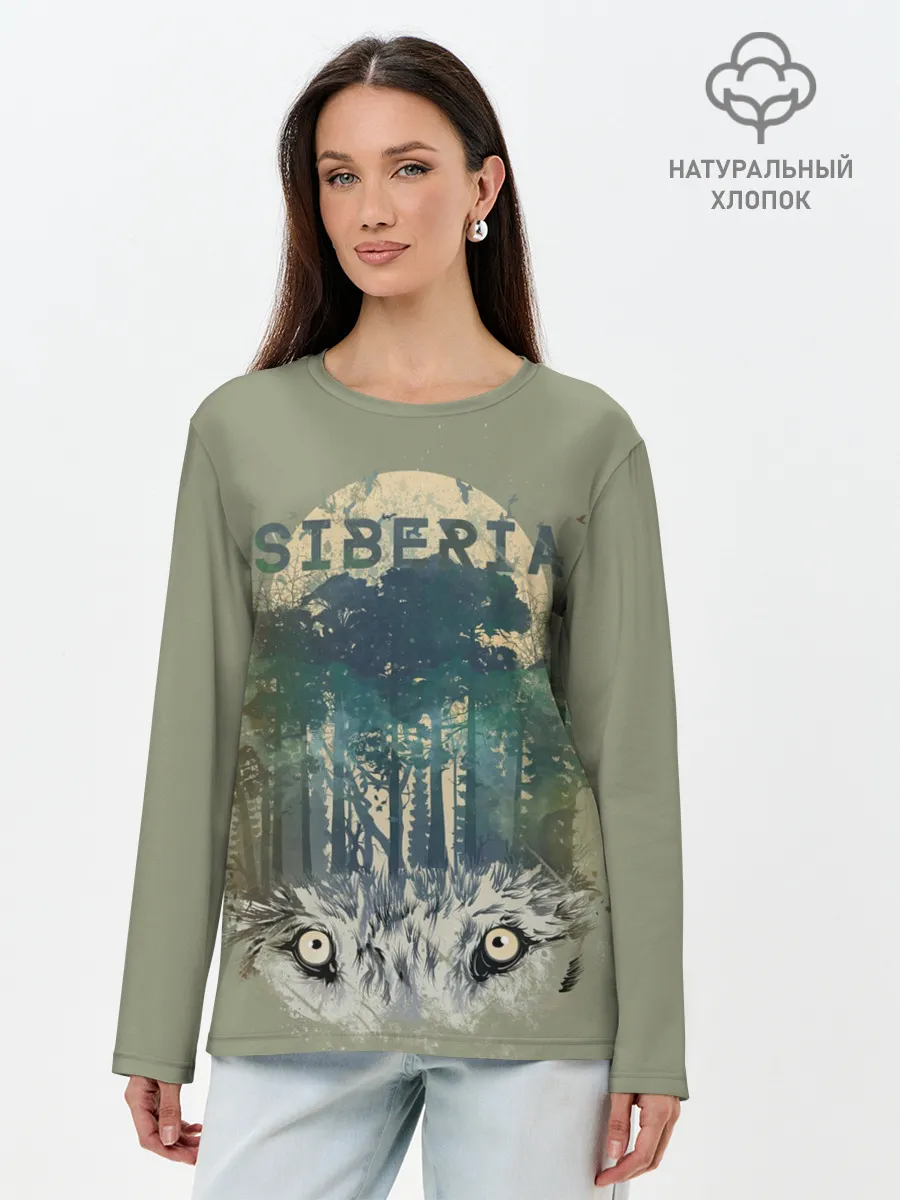 Лонгслив женский. Хлопок / Siberia