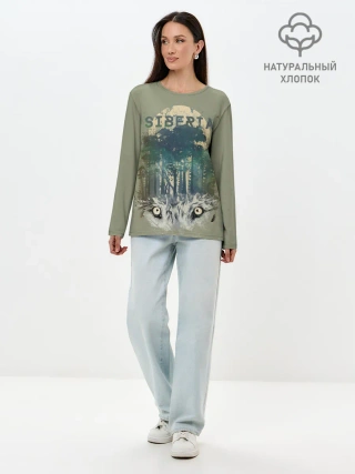 Лонгслив женский. Хлопок / Siberia