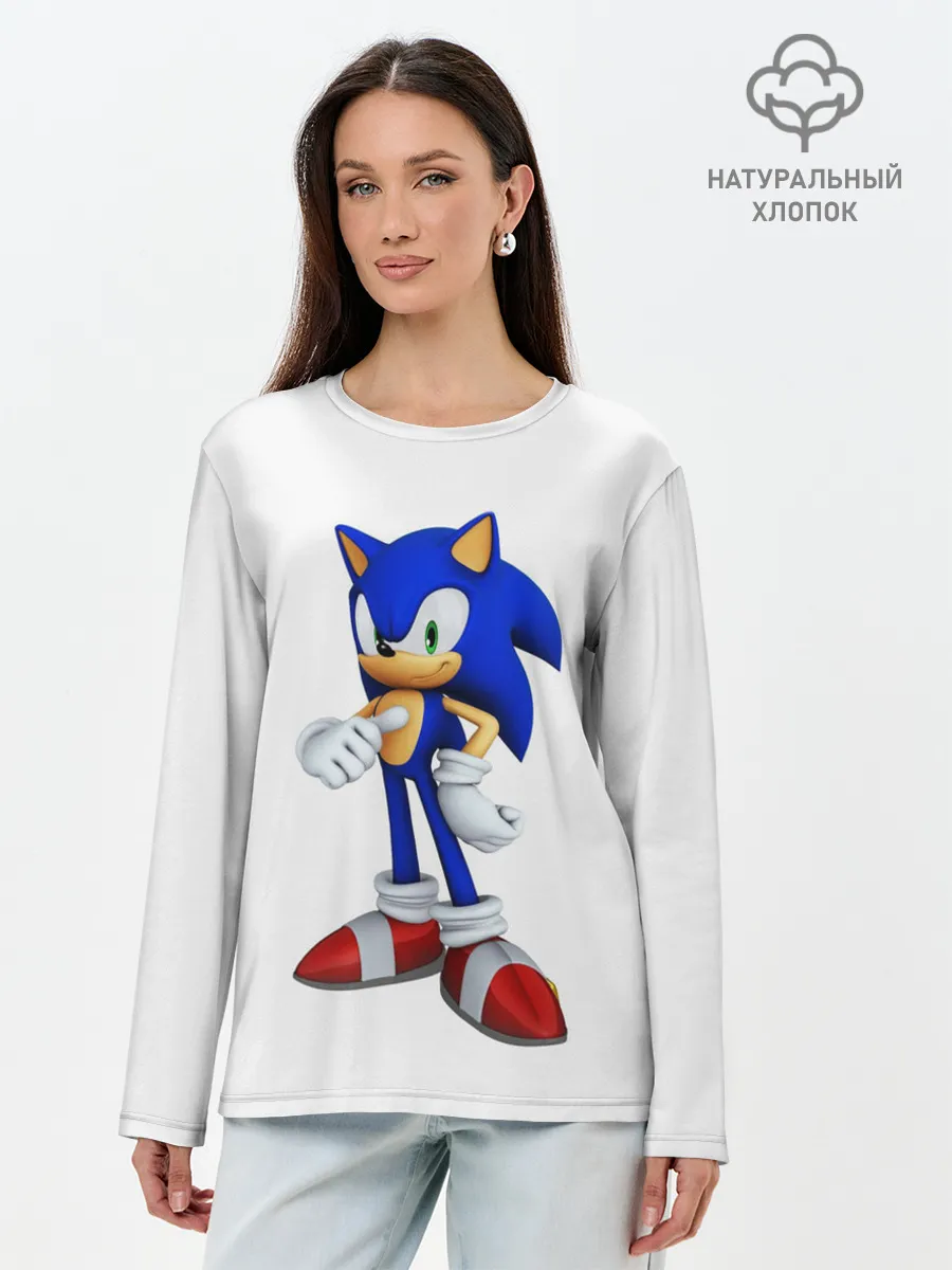Лонгслив женский. Хлопок / Sonic
