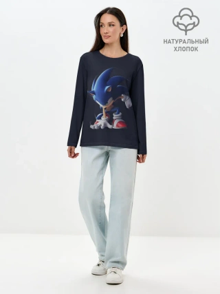 Лонгслив женский. Хлопок / Sonic