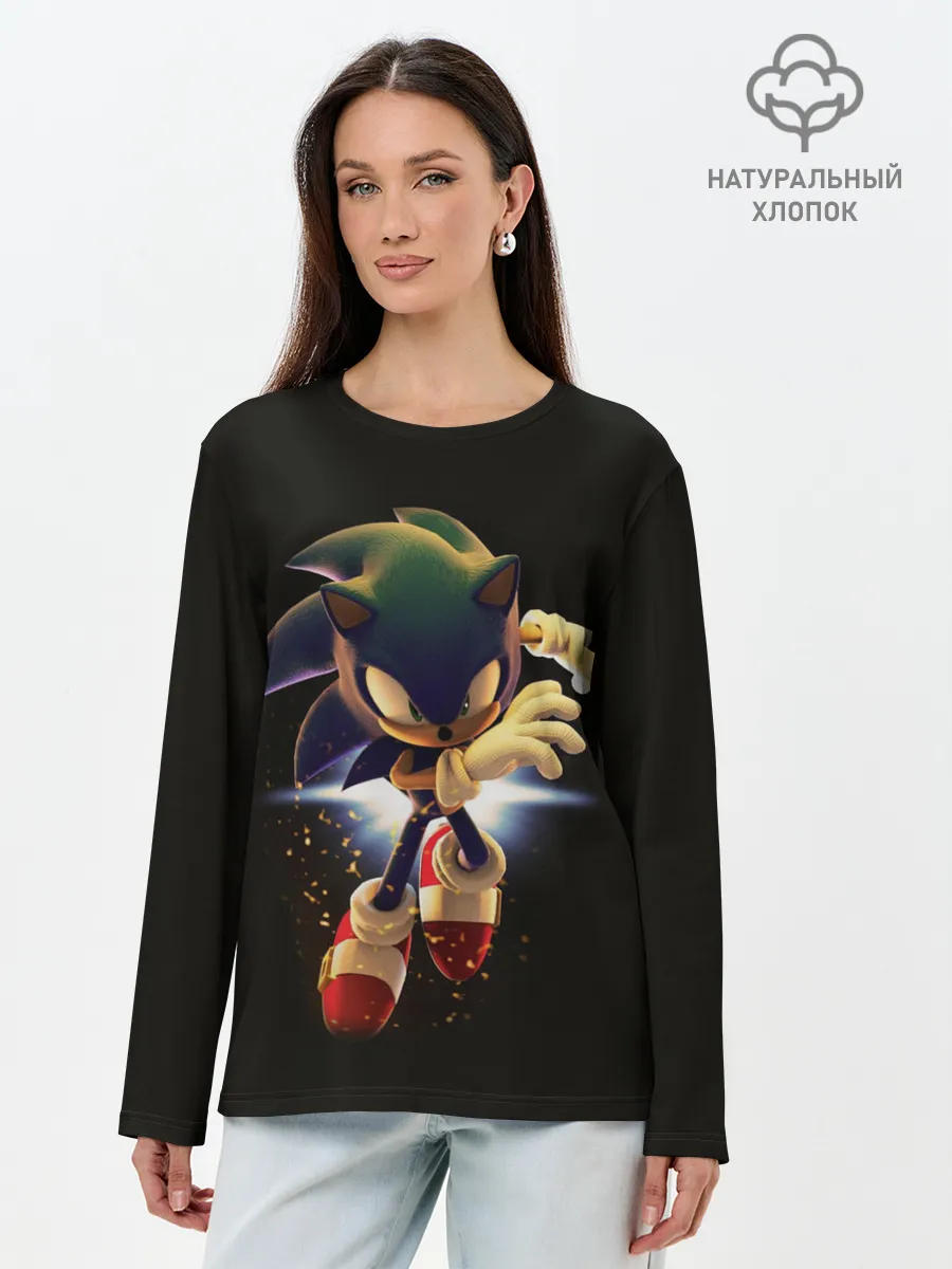 Лонгслив женский. Хлопок / Sonic
