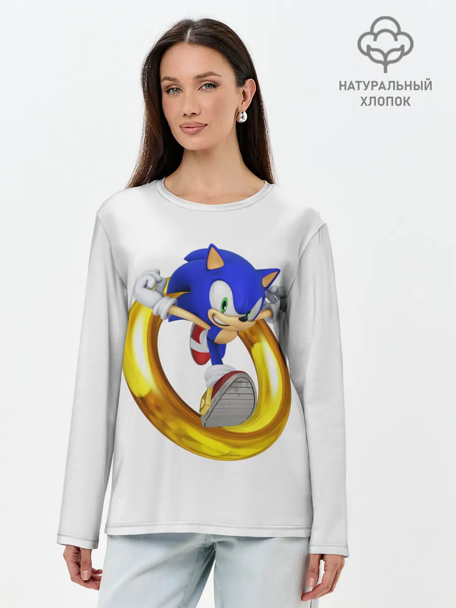 Лонгслив женский. Хлопок / Sonic