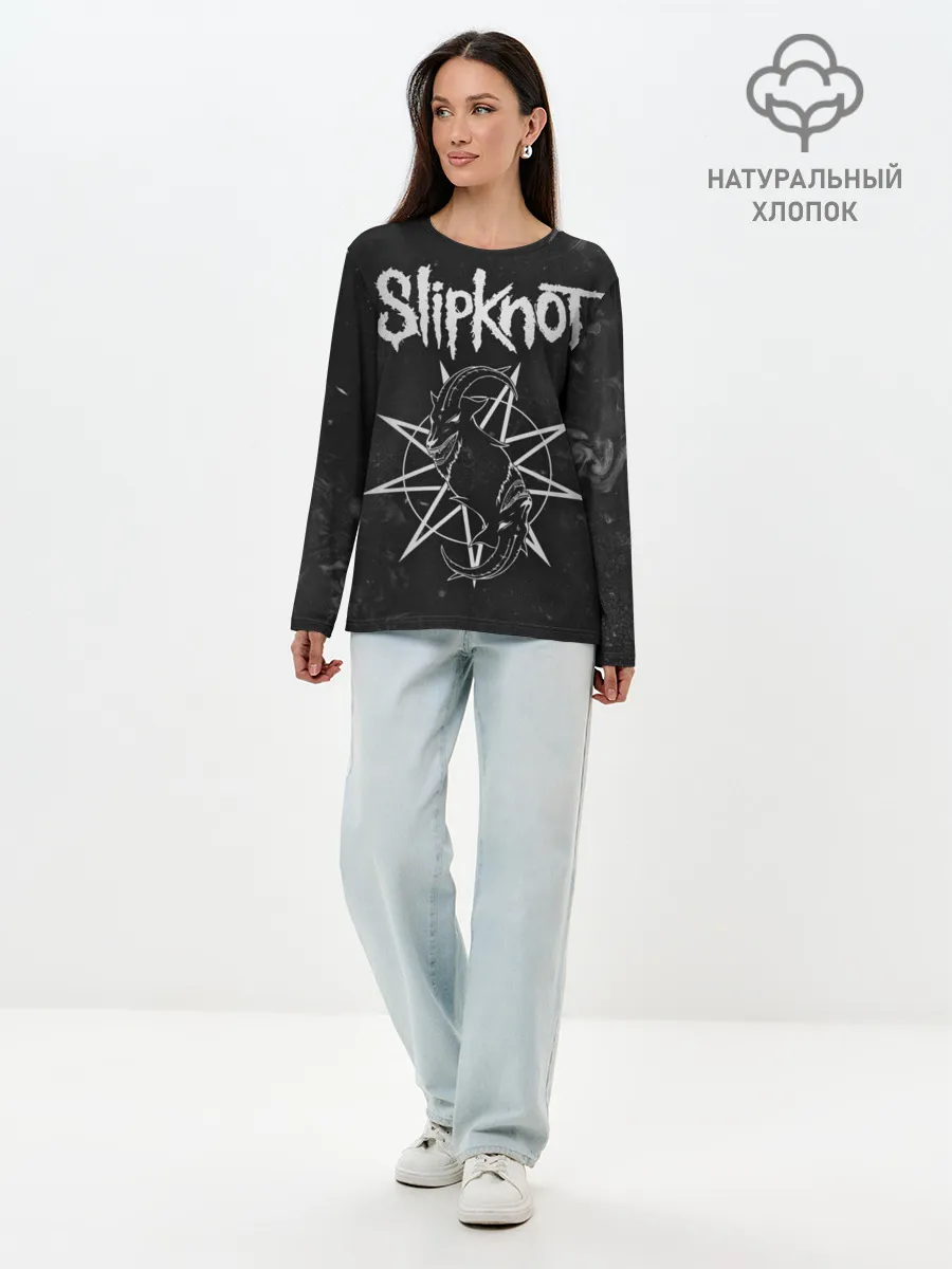 Лонгслив женский. Хлопок / Slipknot