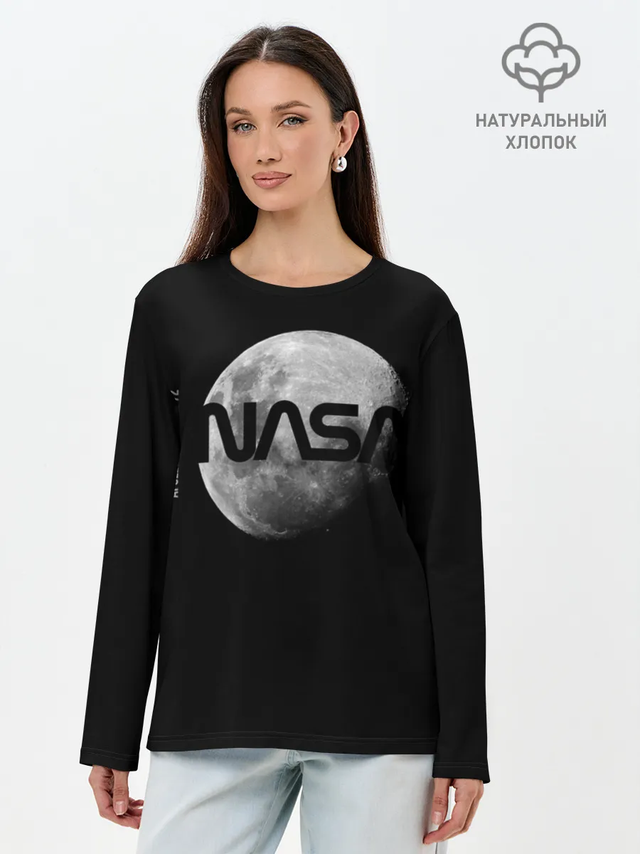 Лонгслив женский. Хлопок / Nasa Apollo 16
