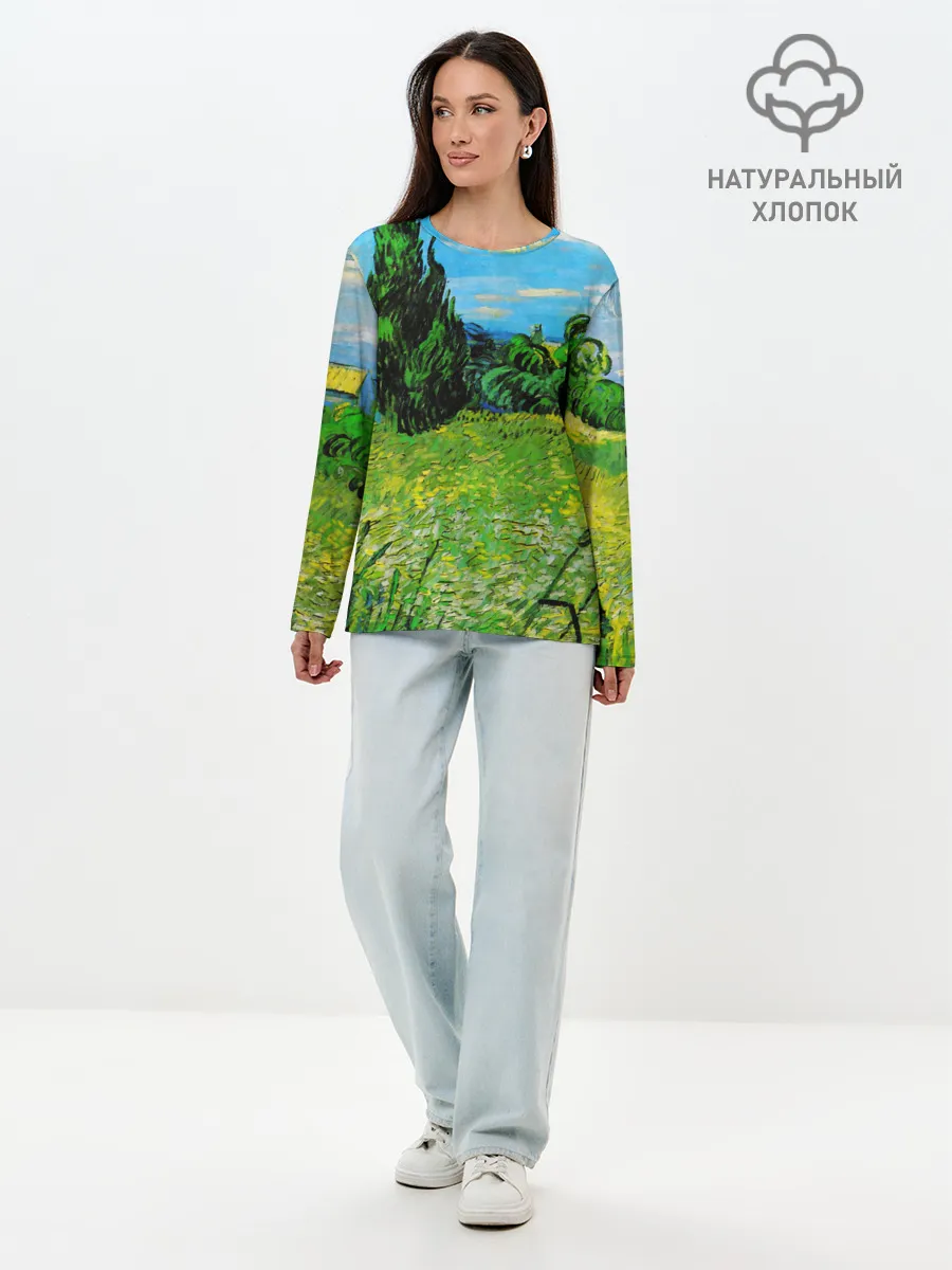 Лонгслив женский. Хлопок / ВАНГОГ