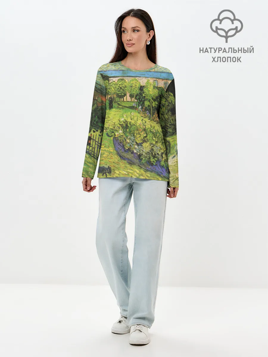 Лонгслив женский. Хлопок / УСАДЬБА ВАНГОГ