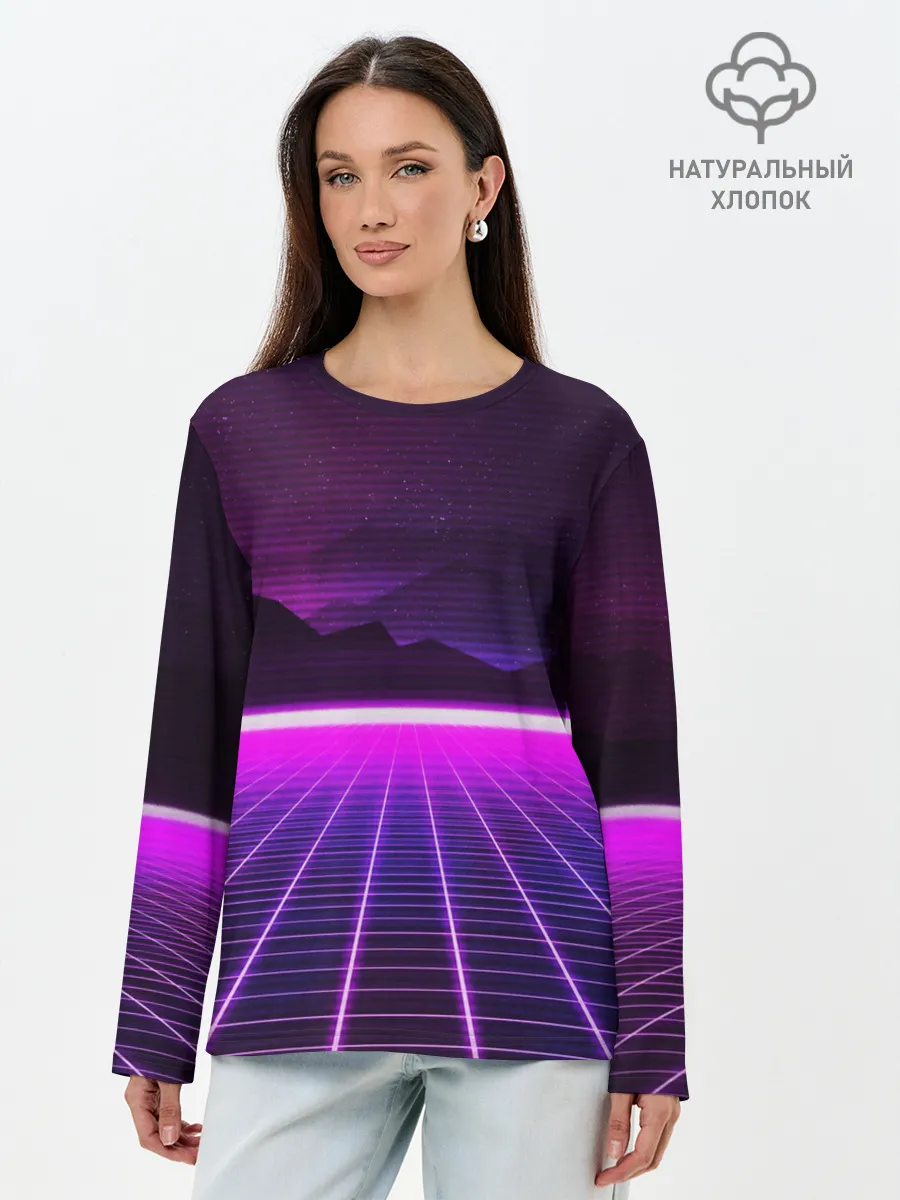 Лонгслив женский. Хлопок / 90 YEARS sunrise