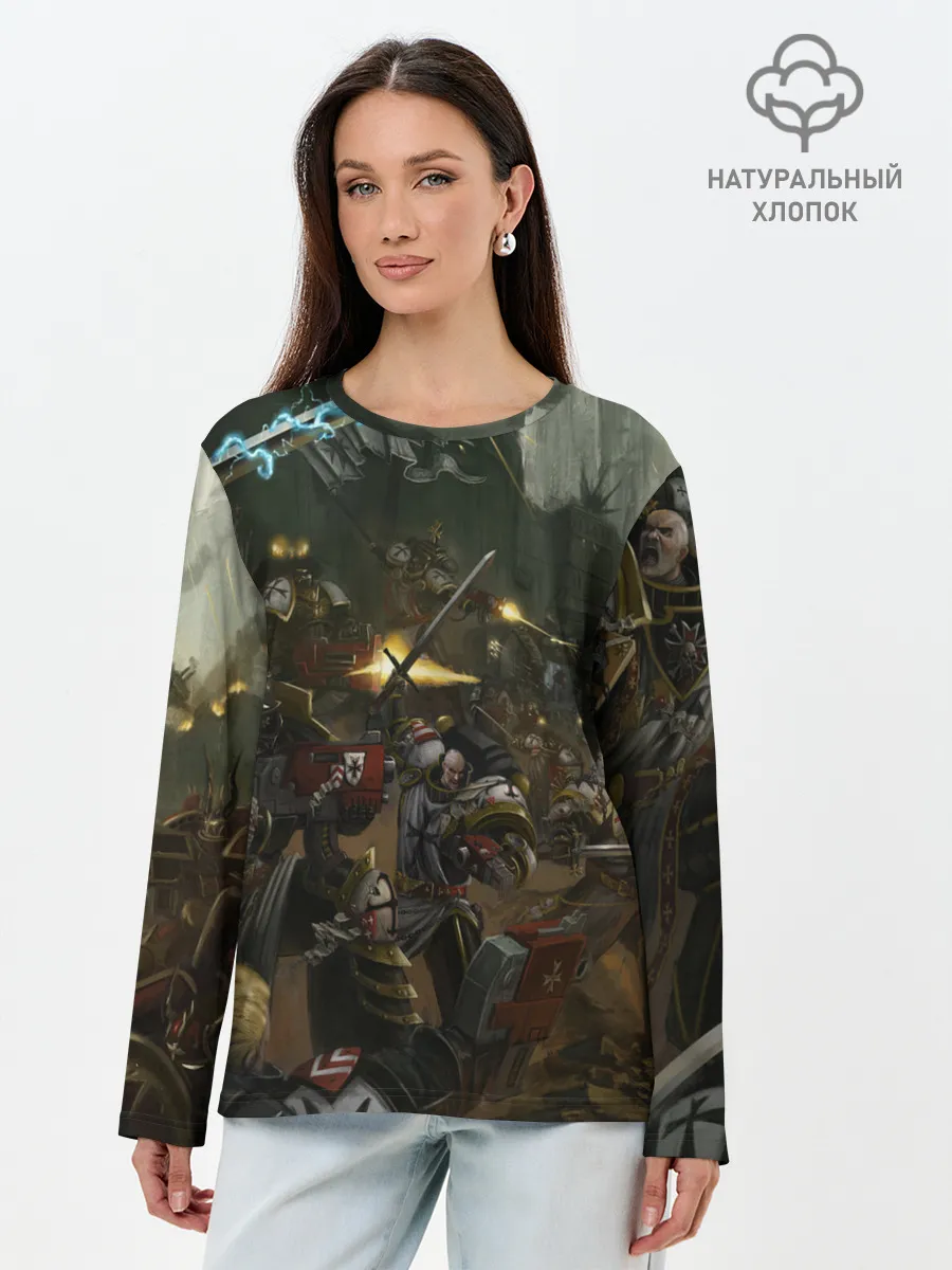 Лонгслив женский. Хлопок / WARHAMMER 40K