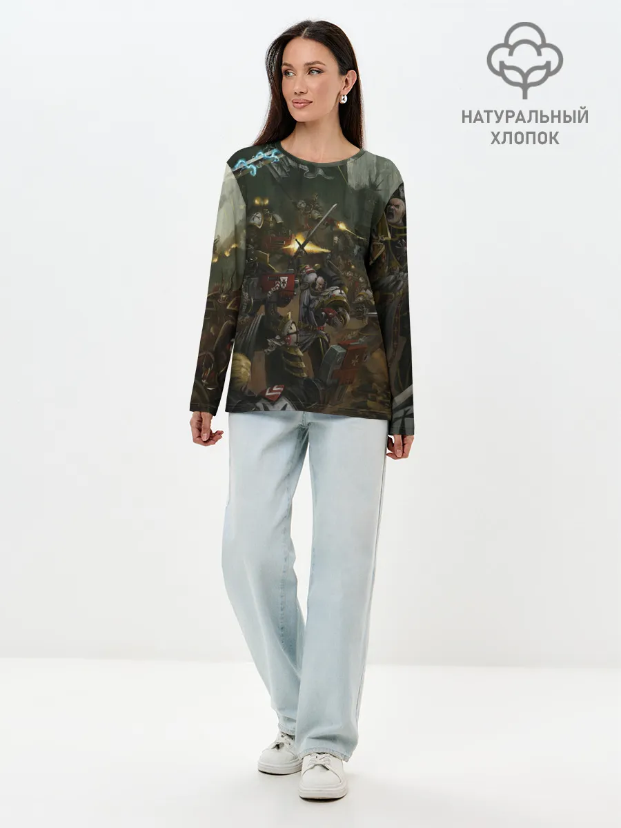 Лонгслив женский. Хлопок / WARHAMMER 40K
