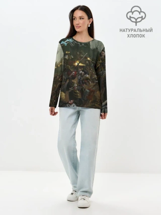 Лонгслив женский. Хлопок / WARHAMMER 40K